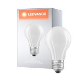 Ledvance Classic Superior LED Ampoule E27 Poire Filament Dépolie 5.7W 1055lm - 827 Blanc Très Chaud | Dimmable - Équivalent 75W