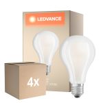 Lot 4x Ledvance Classic LED E27 Poire Filament Dépolie 24W 3452lm - 827 Blanc Très Chaud | Équivalent 200W