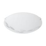 Eglo Mur et Plafonnier Mars Acier Blanc | IP20 - Convient pour 1x E27 