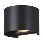 Eglo Applique Murale Calpino 3 Aluminium Noir Up & Down 2W 420lm - 830 Blanc Chaud | IP54
