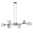 Emibig Suspension Luminaire Pandora Acier Noir | Convient pour 8x E14 - Max 10W