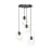 Emibig Suspension Luminaire Istar Acier Noir | Convient pour 4x E27 - Max 10W