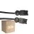 Lot 50x Noxion GST - Compatible Câble d’extension Noir - Mâle + Femelle - 2m - 3 pole 1,5mm2