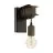 Eglo Applique Murale Townshend 4 Acier Noir Brun | IP20 - Convient pour 1x E27 