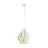 Eglo Suspension Luminaire Carlton 1 Acier Blanc Dorée | IP20 - Convient pour 1x E27 