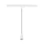 SLV Spot sur rail Suspension Luminaire Puri 2.0 3 Phases  Aluminium Blanc | Convient pour 1x GU10 - Dimmable