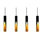 Eglo Suspension Luminaire Barbotto Acier Noir, Dorée 18W 1380lm - 830 Blanc Chaud | Convient pour GU10