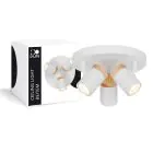 D'Lite Plafonnier Beitem Dépolie Blanc FSC Bois | Convient Pour 3x GU10