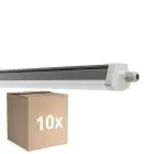 Lot 10x Ledvance Étanche Réglette Imperméable FLEX Câblage Traversant 34W 5600lm - 840 Blanc Froid | 120cm - Équivalent 2x36W