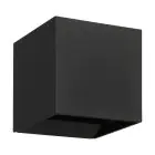 Eglo Applique Murale Calpi 3 Aluminium Noir Up & Down 2.8W 420lm - 830 Blanc Chaud | IP54
